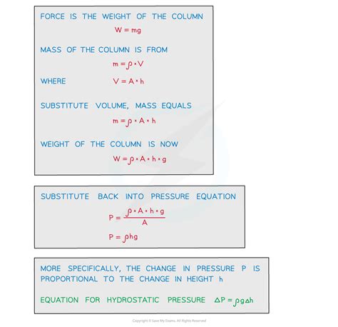 Cie A Level Physics Derivation Of P Gh