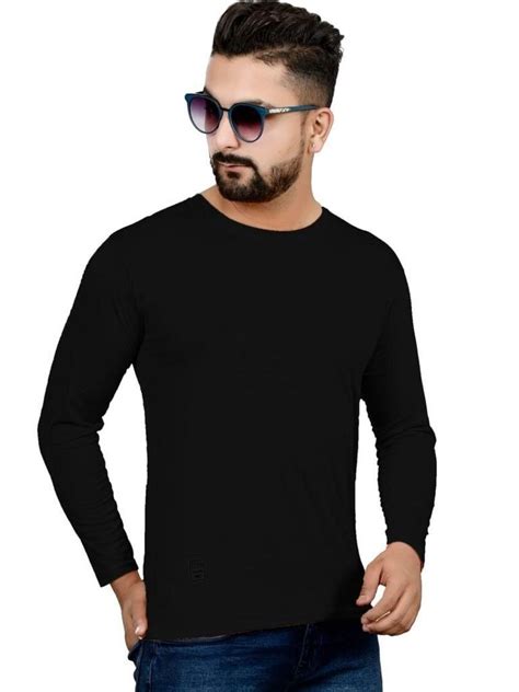 Plain Men Full Sleeves Lycra T Shirt At Rs 85 Piece In Greater Noida