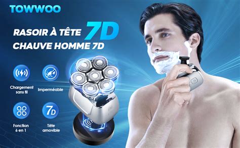 Rasoir T Te Chauve Homme D Rasoir Electriques Hommes Sans Fil Avec