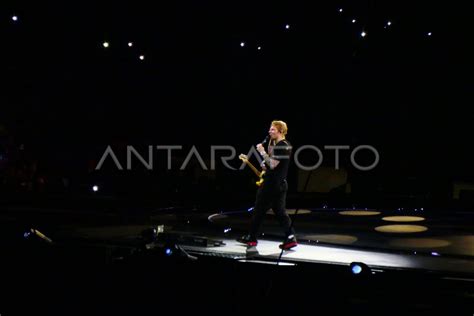 Konser Ed Sheeran Di Jakarta Antara Foto