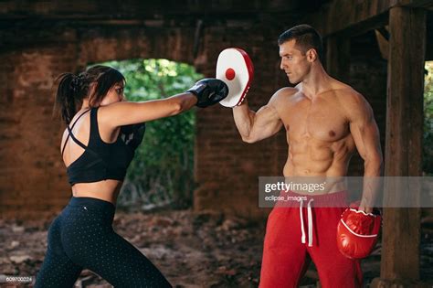 Couple Sparring Boxing High-Res Stock Photo - Getty Images