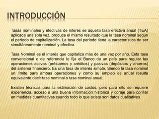 Tasas De Interes Nominal Y Efectivo Ppt