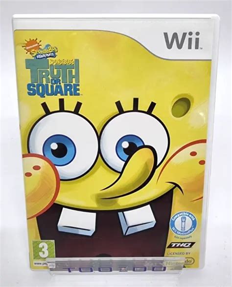 Spongebob Truth Or Square Nintendo Wii Video Game Free Pandp £499 Picclick Uk