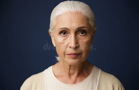 Portrait Of An Old Nude Woman Stock Photo Image Of Person Emotional