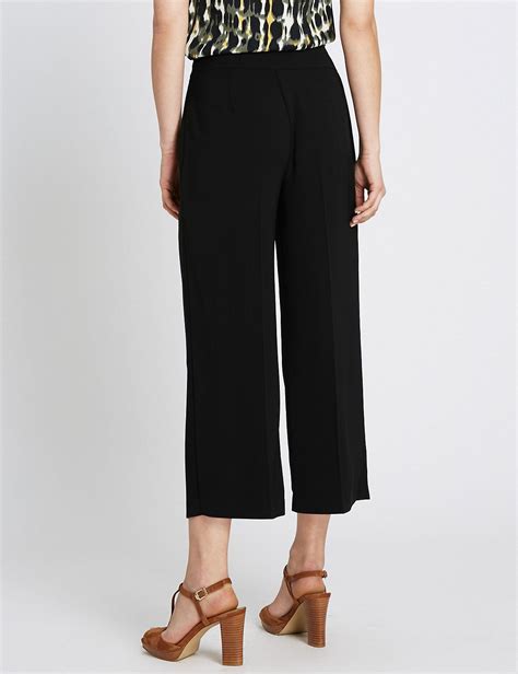 Wide Leg Cropped Trousers Mands Collection Mands