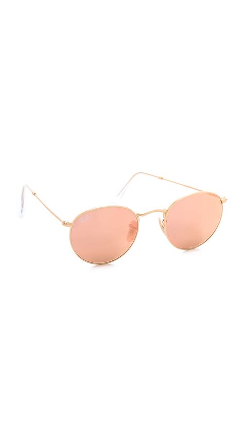 Ray Ban Icons Mirrored Sunglasses In Pink Lyst