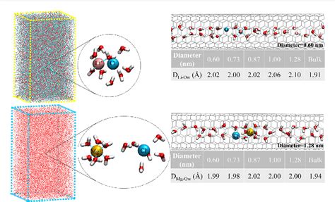 Figure 1 From The Hydration Of Li And Mg2 In Subnano Carbon Nanotubes