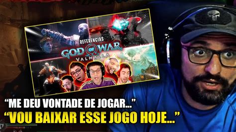 Fabiocog Reage Streamers Reagindo As Referencias Da Dlc De God Of War