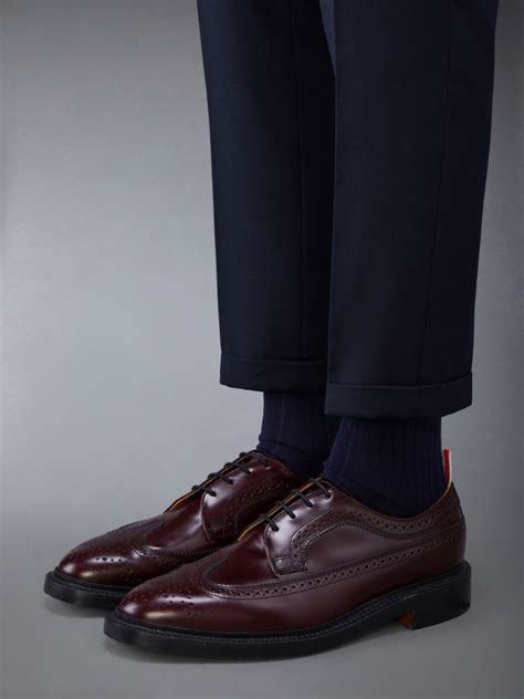 LONGWING BROGUE W LEATHER SOLE IN SPAZZOLATO LEATHER Thom Browne