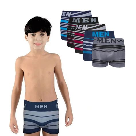 Kit Cuecas Juvenil Infantil Boxer Microfibra Men Masculina Sortida