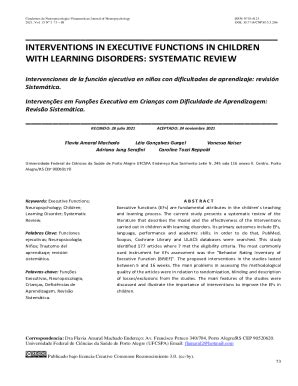 Fillable Online INTERVENTIONS IN EXECUTIVE FUNCTIONS IN Fax Email