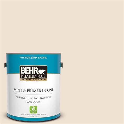 Behr Premium Plus Gal S Buckwheat Flour Satin Enamel Low Odor