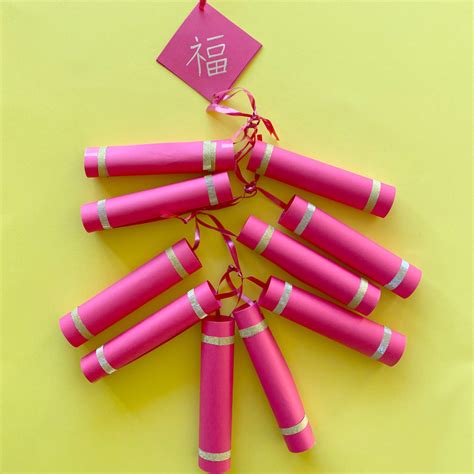 How to Make Chinese Firecrackers - Easy Craft for Lunar New Year