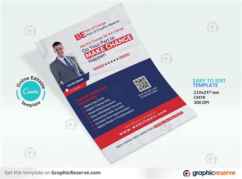 Political Campaign Flyer Design Template by Graphic Reserve on Dribbble