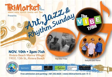 Tiki Market Art Jazz Rhythm Sunday Riviera Beach Cra