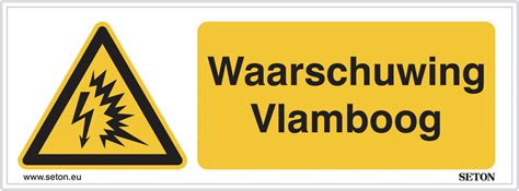 Horizontale Waarschuwingsborden En Stickers ISO 7010 Waarschuwing