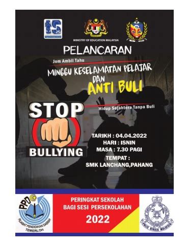 Program Kempen Keselamatan Pelajar Dan Anti Buli Bagi Sesi Smk