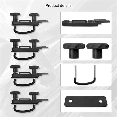 Universal Roof Box U Bolt Clamps Cargo Carrier Roof Rack Bracket Kit