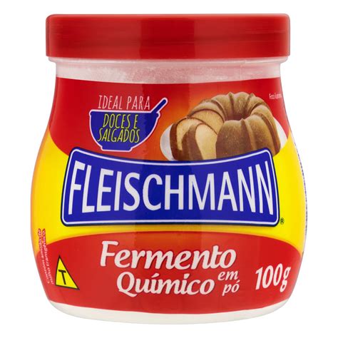 Fermento Químico Para Bolo - Fermento Químico em Pó para Bolo Fleischmann Pote 100g