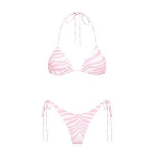 Triangl Swimwear Swim Triangl Vinca Zebra Punch Bikini Nwt No Bag