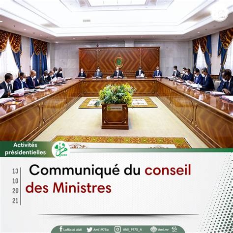 Le Conseil Des Ministres R Uni Le Mercredi Octobre Compte