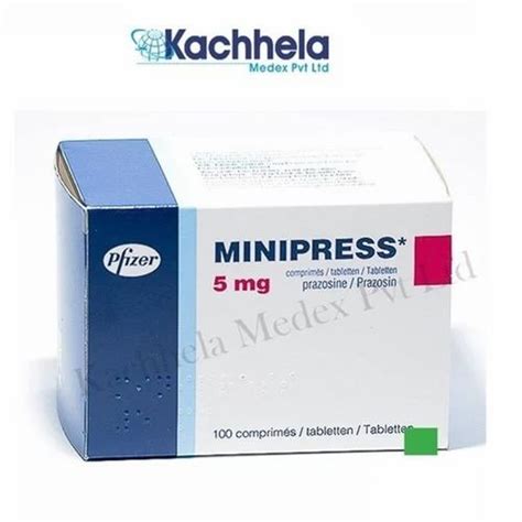 Minipress 5 Mg At 470 Strip Prazosin HCL Tablet In Nagpur ID