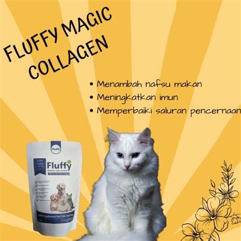 Jual Vitamin Kucing Agar Gemuk Fluffy Magic Collagen Makanan Kucing