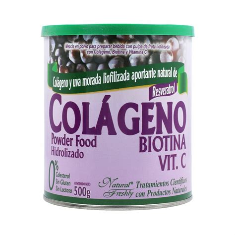 Colageno Hidrolizado Biotina Vitamina C Gr Natural Freshly