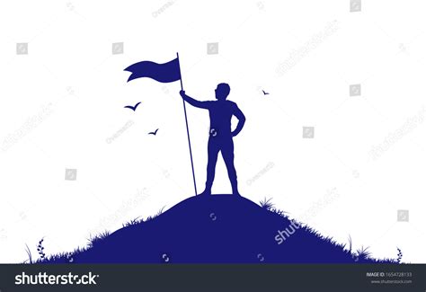 16 973 Man Holding Flag Vector Images Stock Photos Vectors