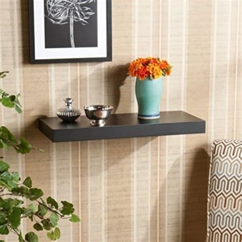 Enthralling Styled Chicago Floating Shelf Black By Southern Enterprises 1 Unit Ralphs