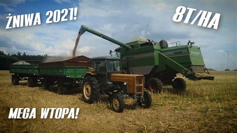 ŻNIWA 2021 MEGA WTOPA 2xURSUS FENDT 5220E pszenica YouTube