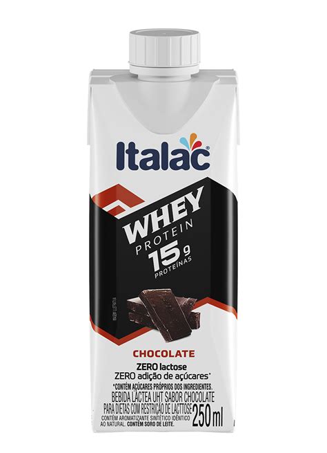 Bebida L Ctea Whey Protein G Zero Lactose Sabor Chocolate Italac