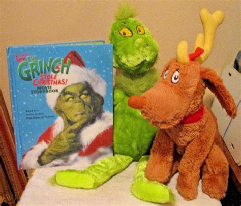 Kohls Grinch And Max Plush Set How Grinch Stole Christmas Movie Story