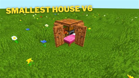 How To Make Smallest House In Minecraft V6 YouTube