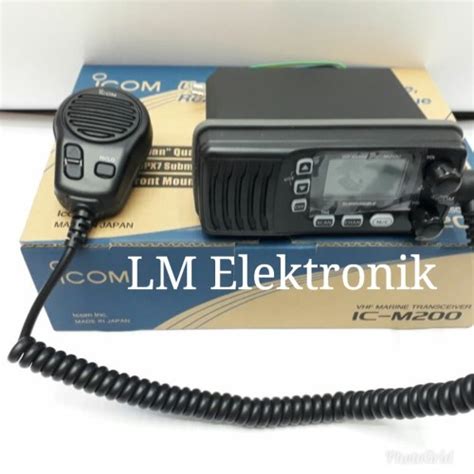 Jual Radio Rig Icom Vhf Marine Icom Ic M Bergaransi Thn Shopee