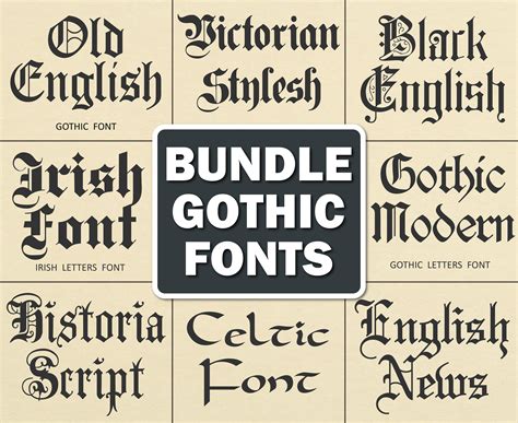 Old English Font Gothic Font Celtic Font Old English Calligraphy Old ...