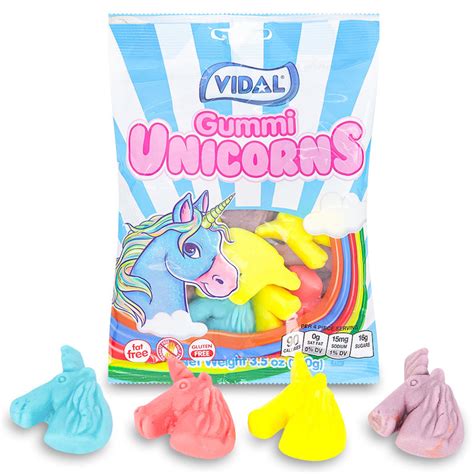 Vidal Gummi Unicorns Gummy Candy Made In Spain