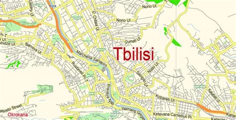 Tbilisi Attractions Map