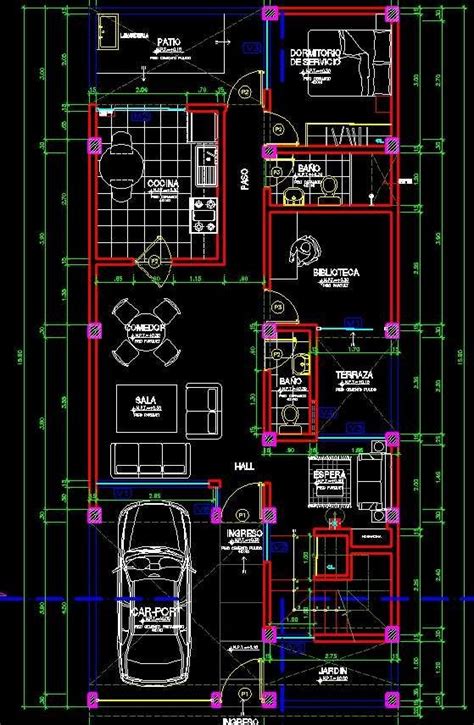 Planos De Casas En Autocad Con Medidas Image To U