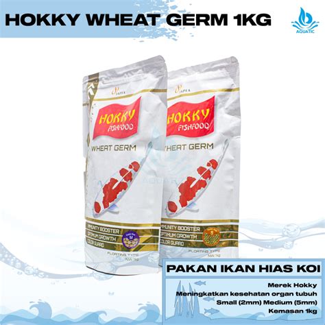 Jual Hokky Wheat Germ Kg Pakan Ikan Koi Makanan Ikan Hias Size S M L