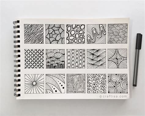 15 Easy Doodle Zentangle Patterns ️ Zentangle Patterns Simple Doodles Doodles