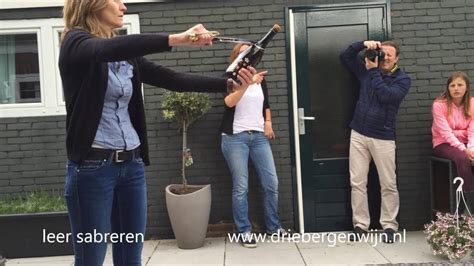 Workshop Leren Champagne Sabreren 14 Mei 2016 YouTube