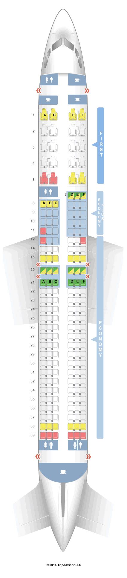 United Airlines 737 900 Seat Map