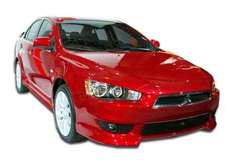 Fiberglass+ Front Lip/Add On Body Kit for 2008 Mitsubishi Lancer - 2008-2017 Mitsubishi Lancer ...