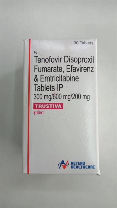 1100mg Tenofovir Disoproxil Fumarate Efavirenz And Emtricitabine