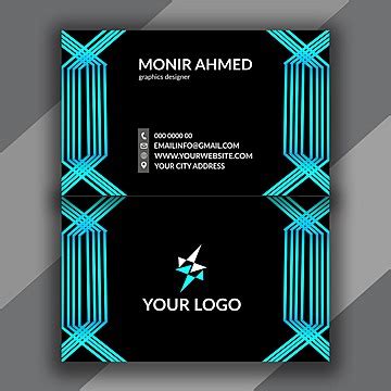 Black Visiting Card Design Template Template Download on Pngtree