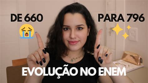 Evolução das minhas notas no Enem durante o Ensino Médio Ellen Camily