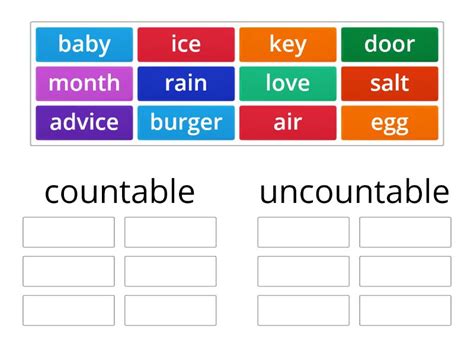 Countable And Uncountable Group Sort