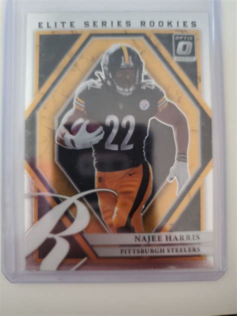 Najee Harris 2021 Optic Elite Series Rookies Rc Pittsburgh Steelers N12