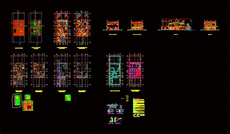 Residence 2 Levels DWG Section For AutoCAD Designs CAD